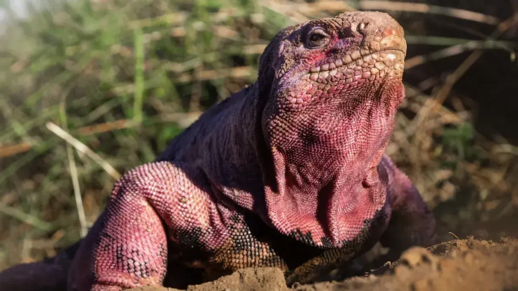 Galapagos pink land iguana